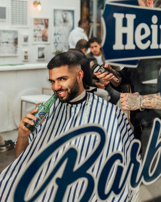 barber cutting hair